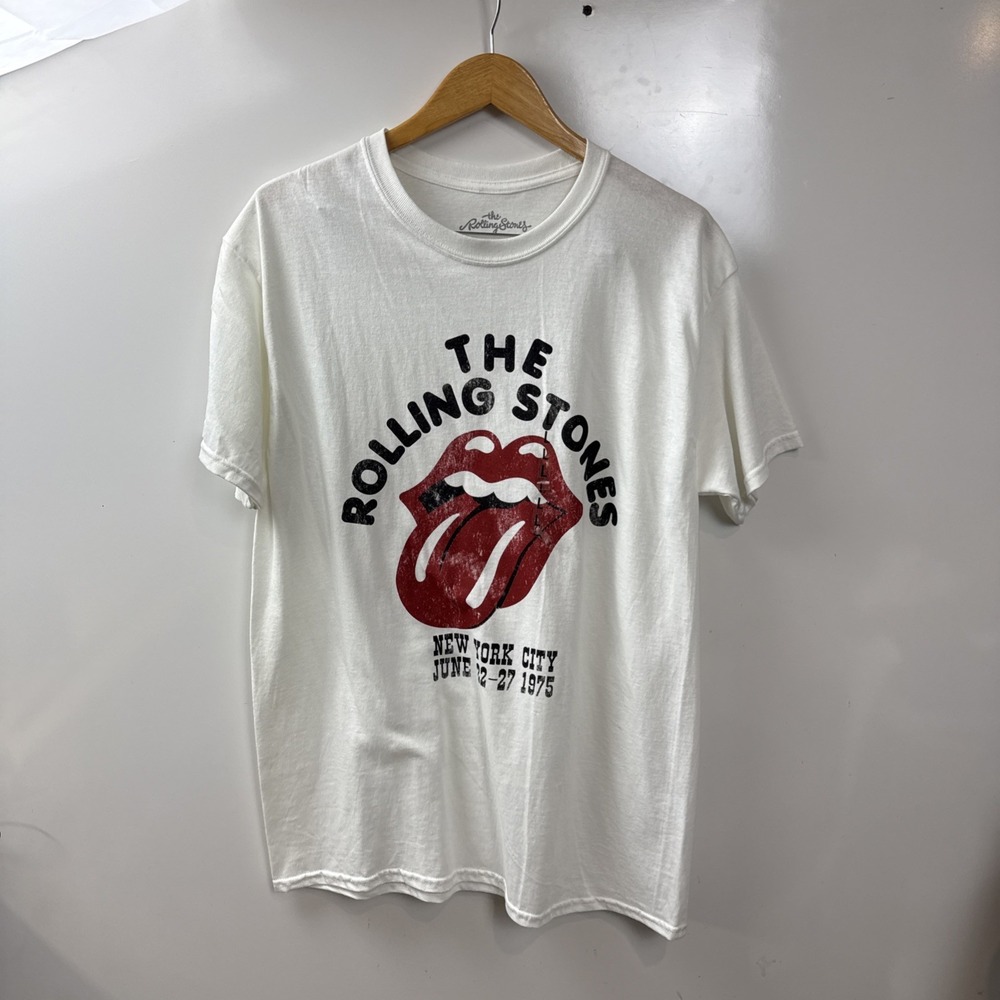 Rolling Stone New York 1975 Graphic Classic shirt White 100% Cotton Size L